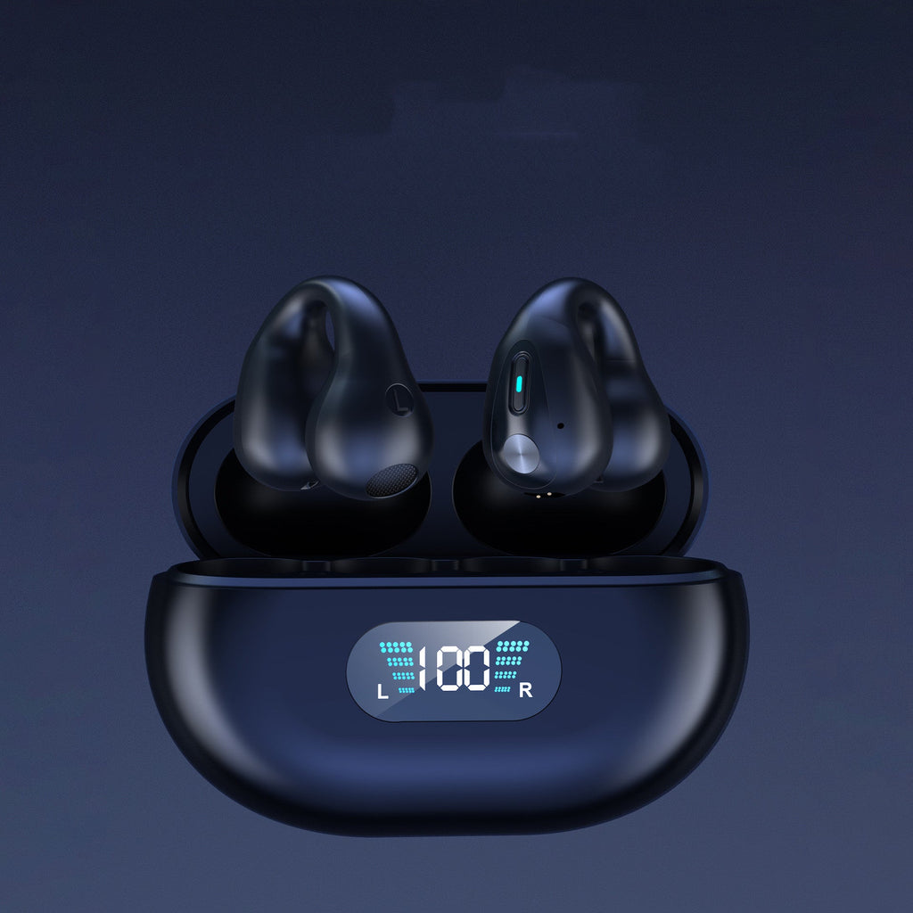 Bone Conduction Headphones TWS Earbuds Ear Clip Bluetooth 5.3 Touch Wireless Earphone In-Ear Bass HIFI Sports Headset - Hyper tech store
