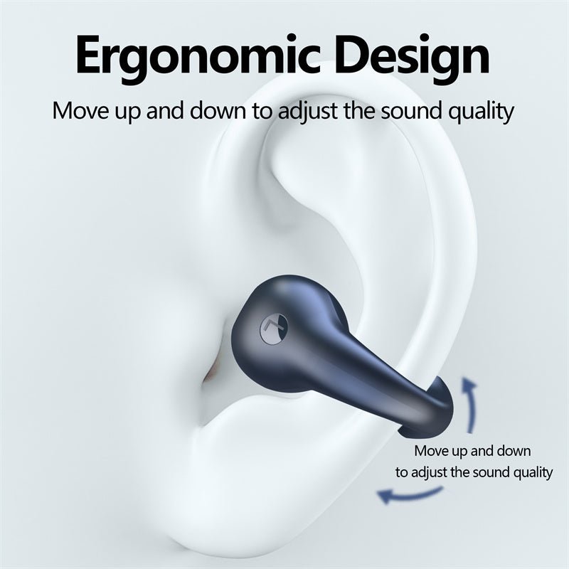 Bone Conduction Headphones TWS Earbuds Ear Clip Bluetooth 5.3 Touch Wireless Earphone In-Ear Bass HIFI Sports Headset - Hyper tech store