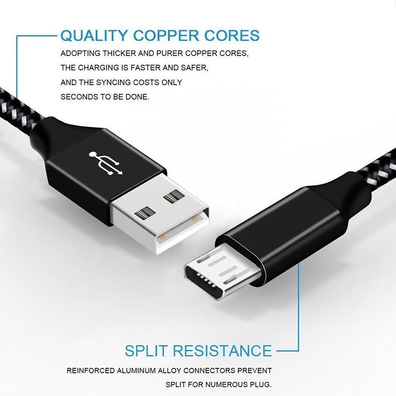 Braided Data Cable,Charger Cable, Fast Charging - Hyper tech store