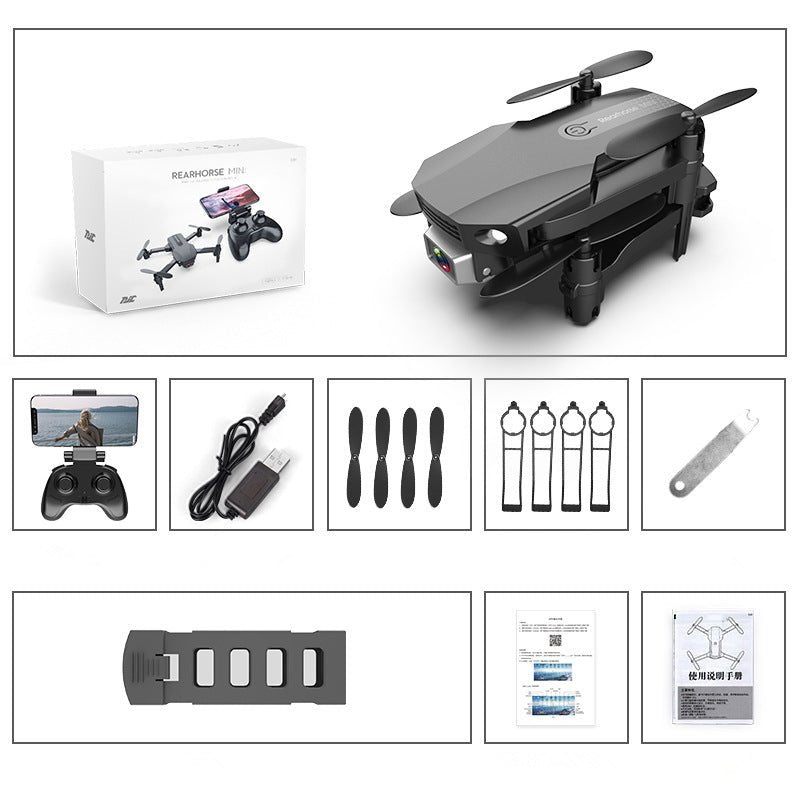 Folding Drone HD 4K Aerial Photography Mini Quadcopter Toy RC Airplane - Hyper tech store
