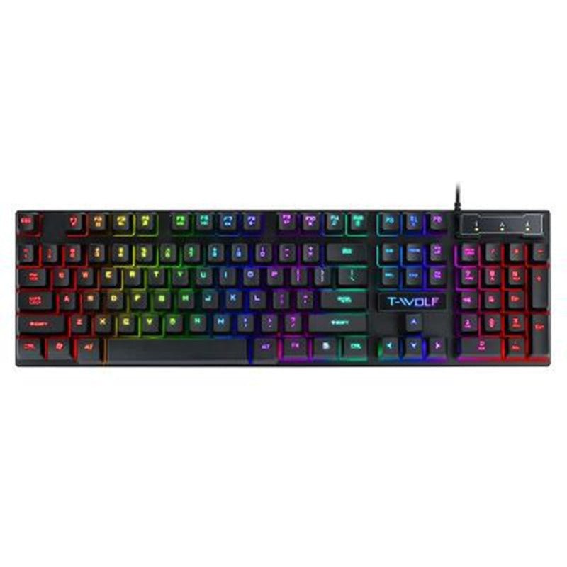 Gaming Usb Luminous Wired Keyboard Floating Manipulator - Hyper tech store