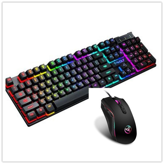 Gaming Usb Luminous Wired Keyboard Floating Manipulator - Hyper tech store