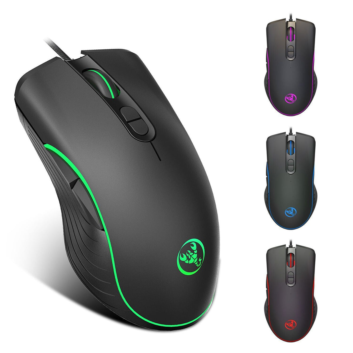 Glowing Gaming Mouse Gaming Wired Mouse - Hyper tech store