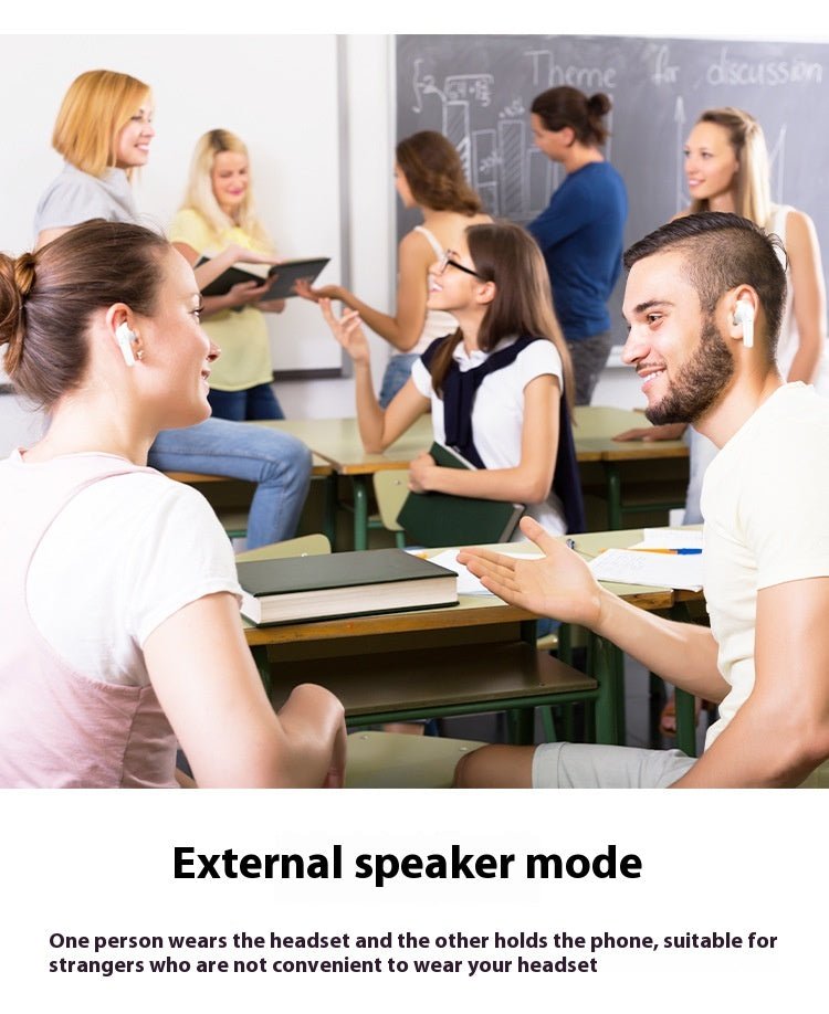 Wireless Bluetooth-compatible Translation Headphones Portable In-ear Translator - Hyper tech store