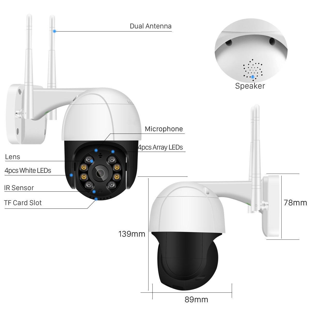 Wireless WiFi surveillance camera - Hyper tech store