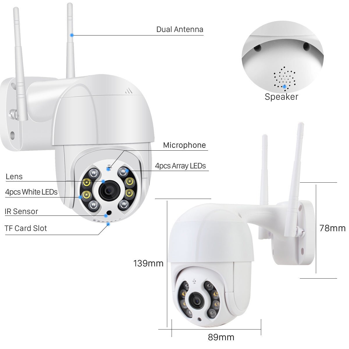 Wireless WiFi surveillance camera - Hyper tech store
