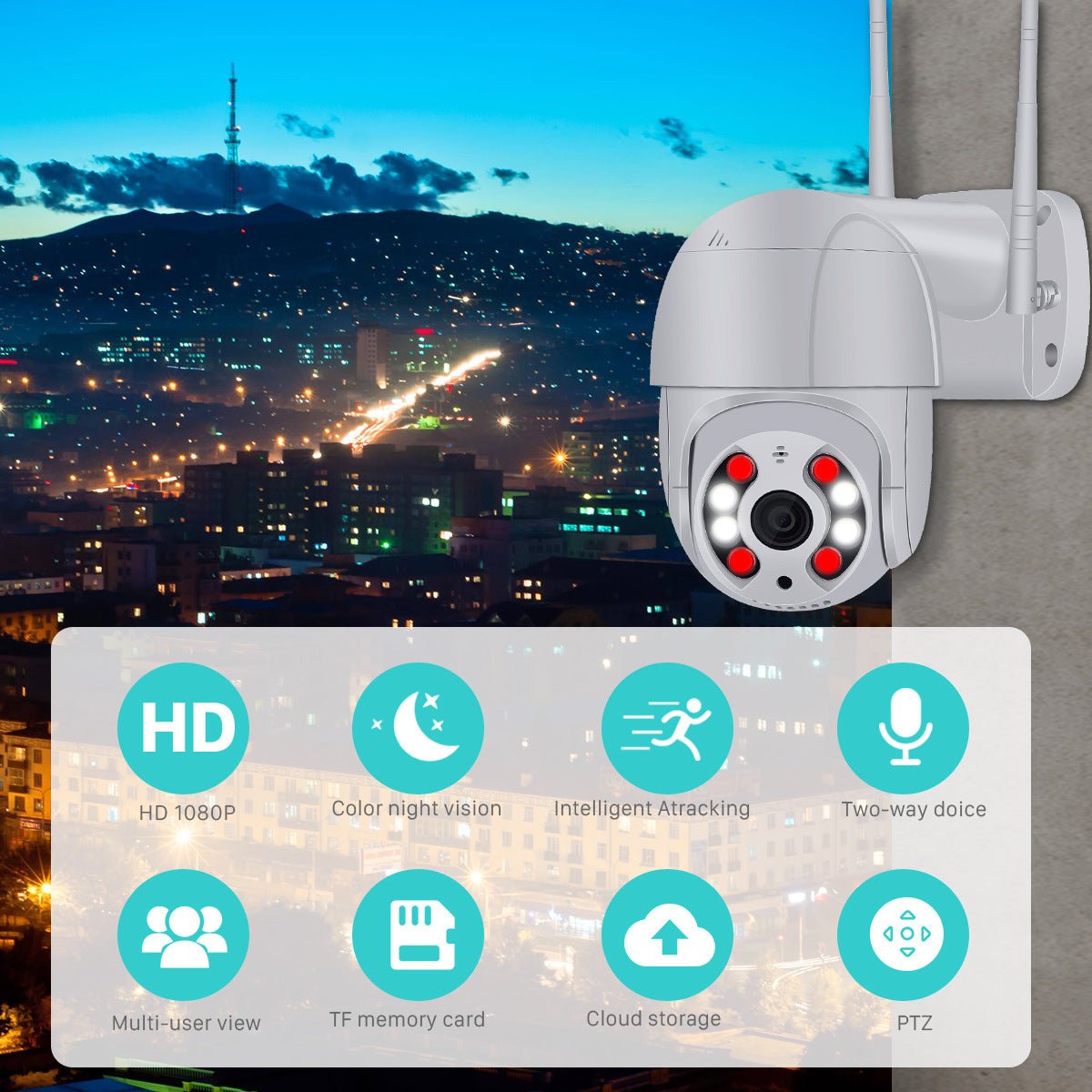 Wireless WiFi surveillance camera - Hyper tech store